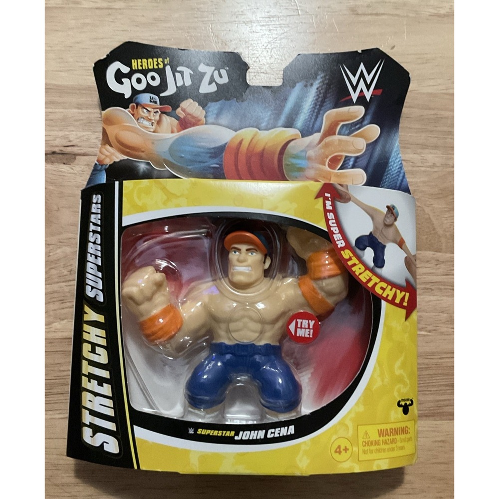 Moose Toys Hereos Of Goo Jit Zu WWE John Cena, Stretchy Superstar, NIP‎